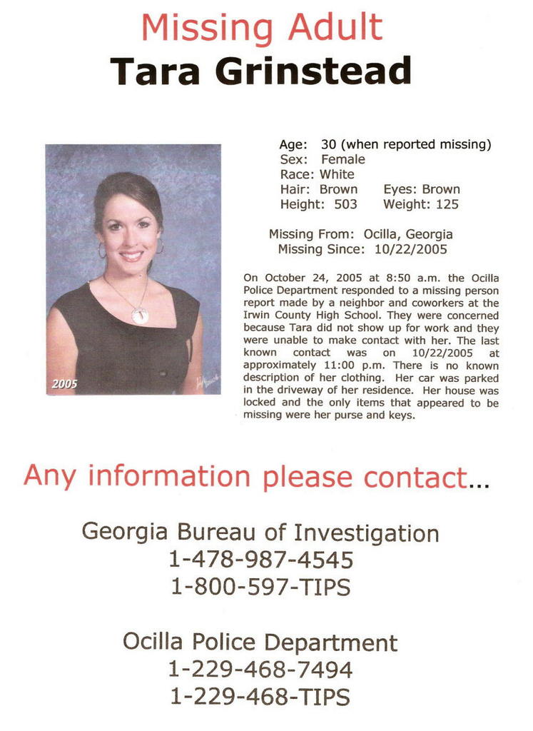 grinstead 30 disappeared from her ocilla ga